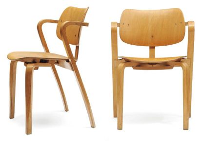 ILMARI TAPIOVAARA (1914-1999)
Paire de chaises...