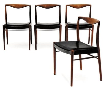 NIELS O. Moller (1920-1982)
Suite de quatre...