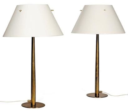 HANS AGNE JAKOBSSON
Paire de lampes de table....
