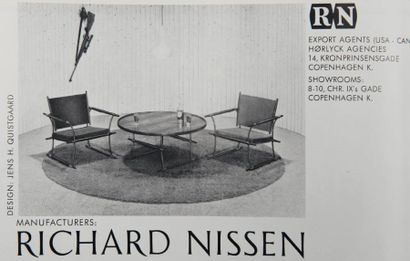 JENS H. QUISTGAARD (1919-2008)
Paire de fauteuils...