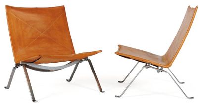 POUL KJÆRHOLM (1929-1980)
Paire de chauffeuses...