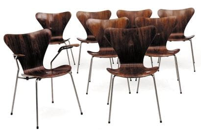 ARNE JACOBSEN (1902-1971)
Ensemble de sept...