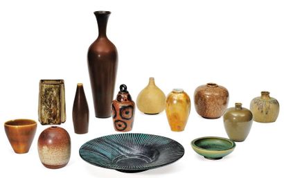 ENSEMBLE DE CÉRAMIQUES SCANDINAVES DONT ROYAL...
