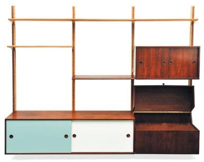 FINN JUHL (1912-1989)
Bibliothèque. Palissandre,...