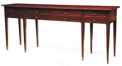 JOSEF FRANK (1885-1967)
Meuble d'appui. Acajou...