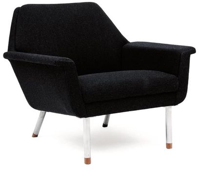 ILLUM WIKKELSÖ (1919-1999)
Fauteuil. Tissu...