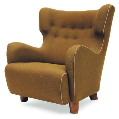 ARNE JACOBSEN (1902-1971)
Fauteuil à oreilles....