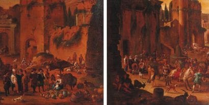 PEETER VAN BREDAEL (ANVERS 1629-1719)
Scènes...