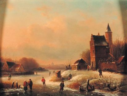 ECOLE HOLLANDAISE DU DÉBUT DU XIXe SIÈCLE,...