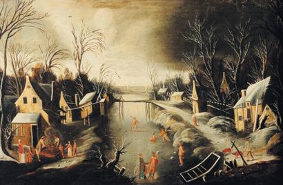 SUIVEUR DE DENIS VAN ALSLOOT (1570-1628)
Paysage...