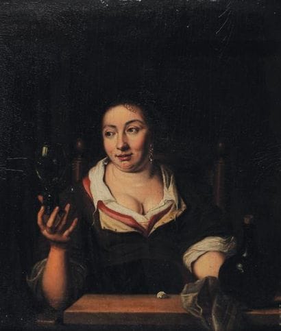 ECOLE HOLLANDAISE DU XVIIIe SIÈCLE, SUIVEUR...