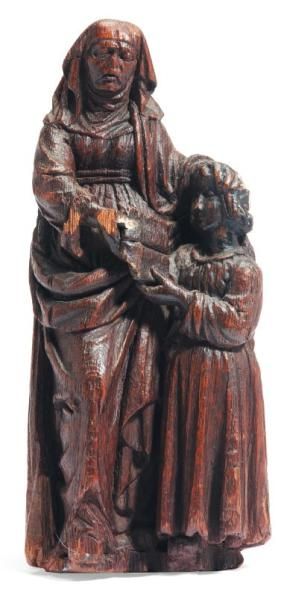 Sainte Anne enseignante et la Vierge en chêne...