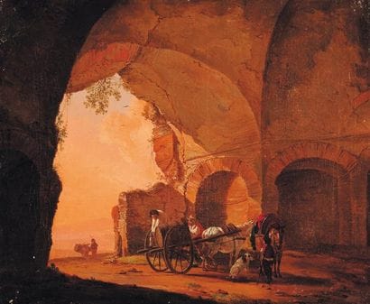 NICOLAS DE FASSIN (1728-1811)
Ruines antiques...