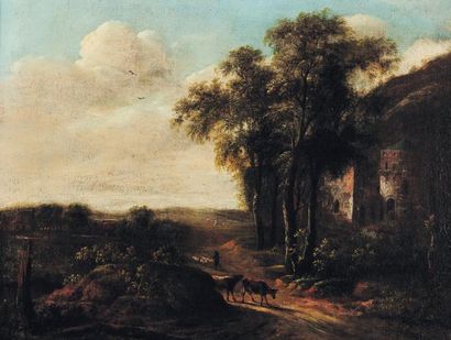 ECOLE HOLLANDAISE DU XVIIE SIÈCLE, SUIVEUR...
