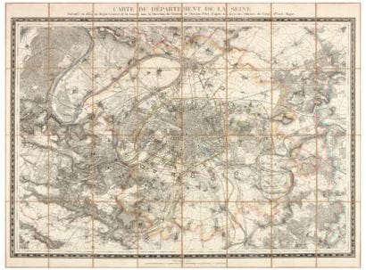 DEPOT GENERAL de la GUERRE. Carte du département...