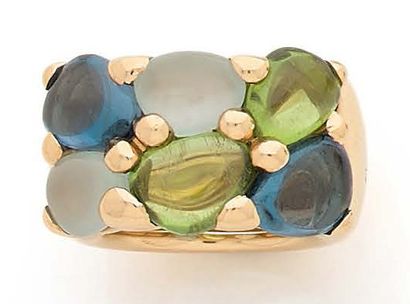 POMELLATO
BAGUE LARGE en or 18K (750), ornée...