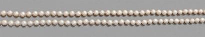 SAUTOIR de perles de culture, fermoir en...