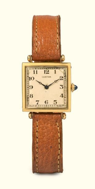 CARTIER
MONTRE BRACELET CARRÉE EN OR JAUNE,...
