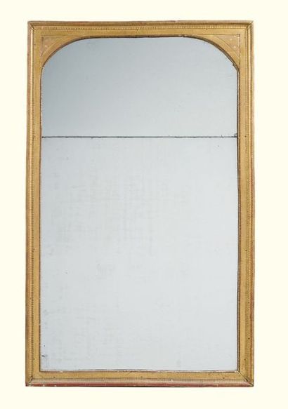 * MIROIR EN BOIS DORÉ, XIXE SIÈCLE

A GILTWOOD...