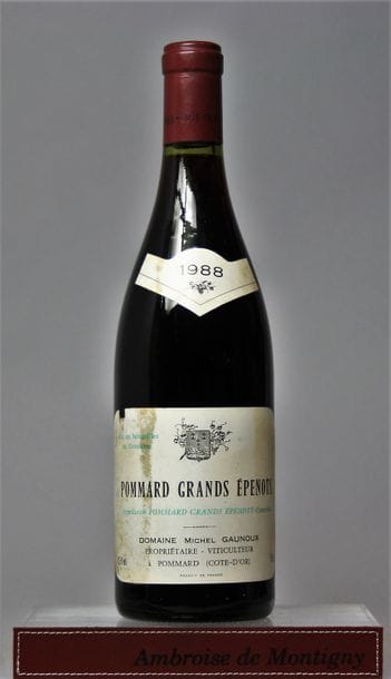 1 BOUTEILLE POMMARD 1er cru «Grands Epenots»...