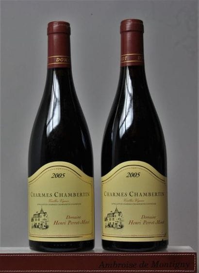 2 BOUTEILLES CHARMES CHAMBERTIN Grand cru...