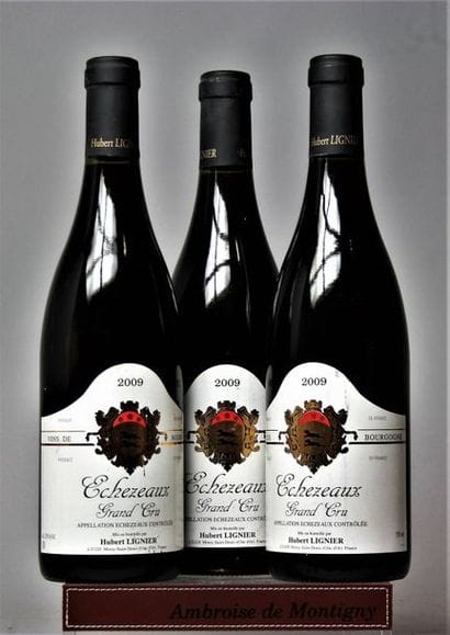3 BOUTEILLES ECHEZEAUX Grand cru - H. LIGNIER...