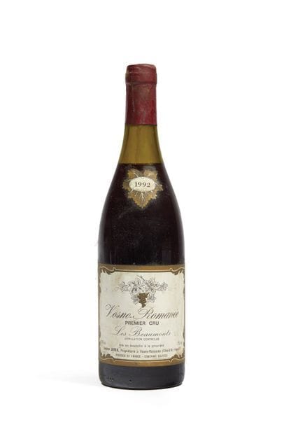 1 BOUTEILLE VOSNE ROMANEE 1er cru «Les Beaumonts»...