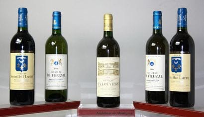 LOT DE 5 BOUTEILLES VINS DE BORDEAUX - PESSAC...