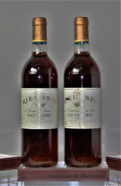 2 BOUTEILLES CHÂTEAU RIEUSSEC - 1er CC Sauternes...