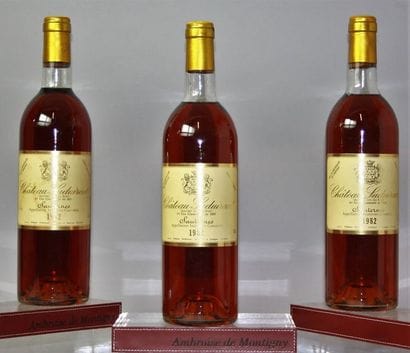 3 BOUTEILLES CHÂTEAU SUDUIRAUT - 1er CC Sauternes...