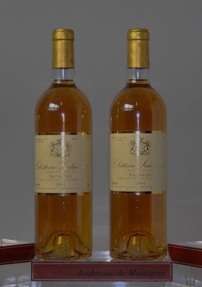 2 BOUTEILLES CHÂTEAU SUDUIRAUT - 1er CC Sauternes...