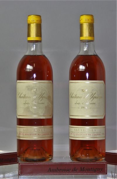 2 BOUTEILLES CHÂTEAU D'YQUEM - 1er GC supérieur...
