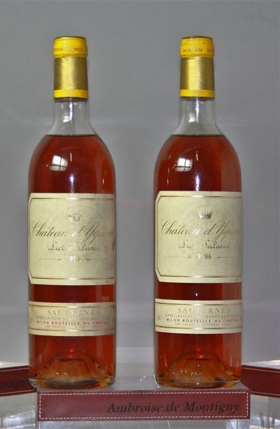 2 BOUTEILLES CHÂTEAU D'YQUEM - 1er GC supérieur...