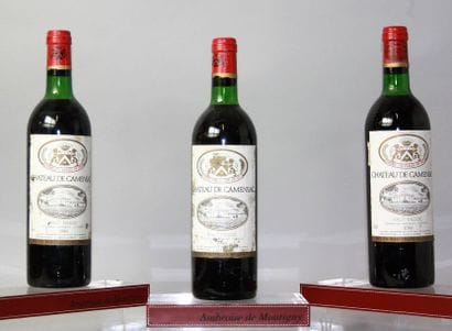 3 BOUTEILLES CHÂTEAU de CAMENSAC - Médoc...
