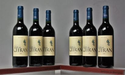6 BOUTEILLES CHÂTEAU CITRAN - Haut Médoc...