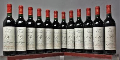 12 BOUTEILLES CHÂTEAU CLARKE - Listrac 1989
Caisse...