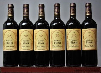 6 BOUTEILLES CHÂTEAU GLORIA - St. Julien...