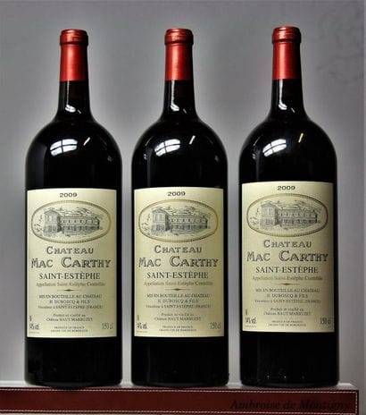 3 MAGNUMS CHÂTEAU MAC CARTHY - St. Estèphe...