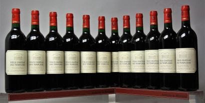 12 BOUTEILLES VIEUX CHÂTEAU DES TEMPLIERS...
