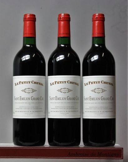 3 BOUTEILLES LE PETIT CHEVAL - 2é vin de...