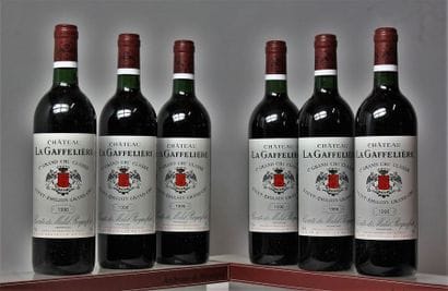 6 BOUTEILLES CHÂTEAU LA GAFFELIERE - 1er...