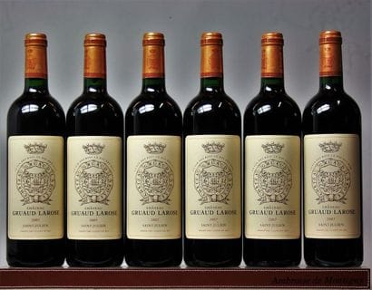 6 BOUTEILLES CHÂTEAU GRUAUD LAROSE - 2é GCC...