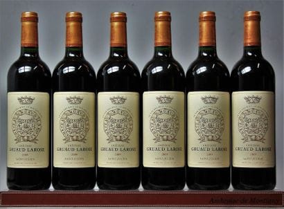 6 BOUTEILLES CHÂTEAU GRUAUD LAROSE - 2é GCC...