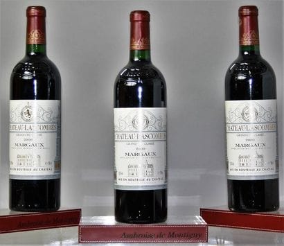3 BOUTEILLES CHÂTEAU LASCOMBES - 2é GCC Margaux...