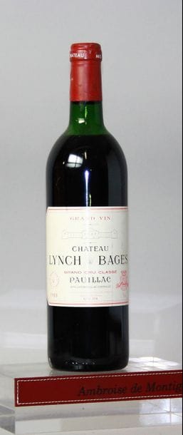 1 BOUTEILLE CHÂTEAU LYNCH BAGES - 5é GCC...