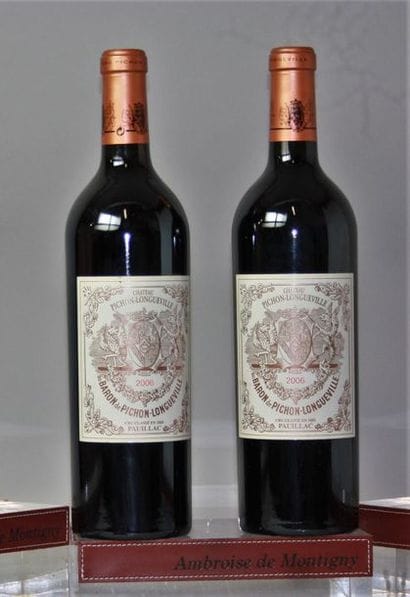 2 BOUTEILLES CHÂTEAU PICHON BARON de LONGUEVILLE...