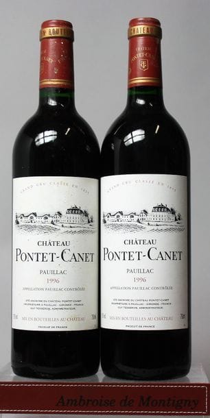 2 BOUTEILLES CHÂTEAU PONTET CANET - 5é GCC...