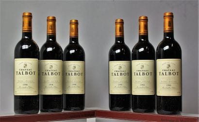 6 BOUTEILLES CHÂTEAU TALBOT - 5é GCC St....