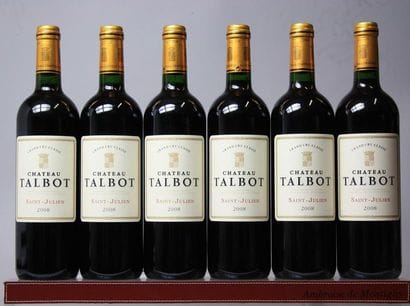 6 BOUTEILLES CHATEAU TALBOT - 5é GCC st....