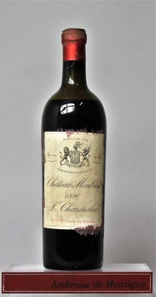 1 BOUTEILLE CHÂTEAU MONTROSE - 2é GCC St....